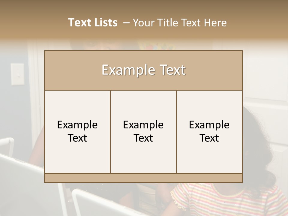 Children On Computers At School PowerPoint Template