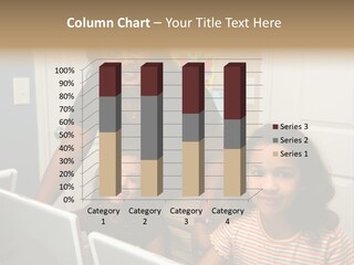 Children On Computers At School PowerPoint Template