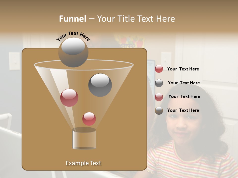 Children On Computers At School PowerPoint Template