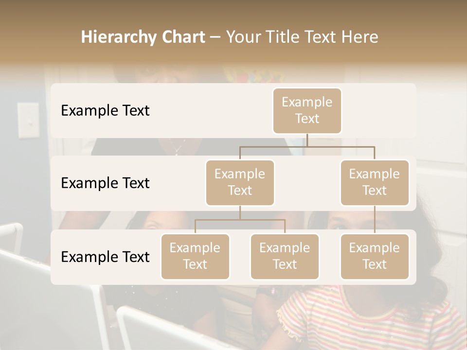 Children On Computers At School PowerPoint Template
