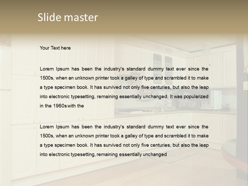 Interior View PowerPoint Template