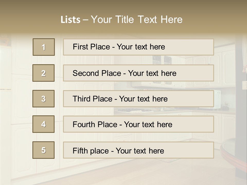 Interior View PowerPoint Template