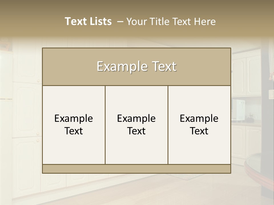 Interior View PowerPoint Template