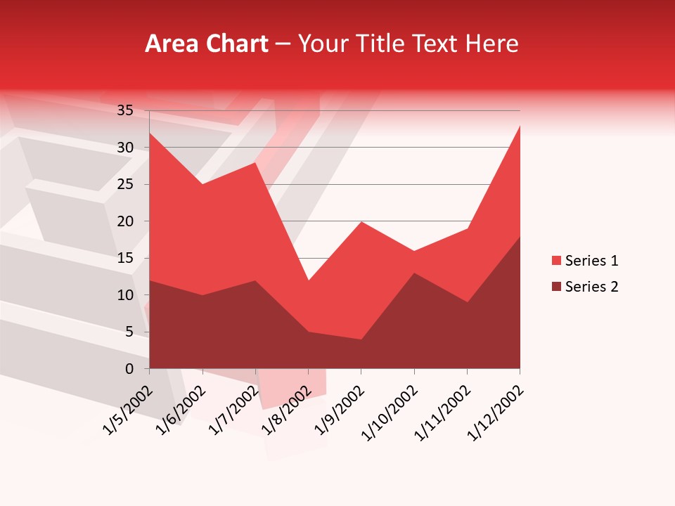 Red Arrow Leaving Gray Maze Against White Background PowerPoint Template