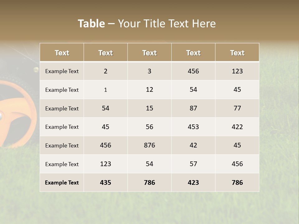 Lawnmower PowerPoint Template