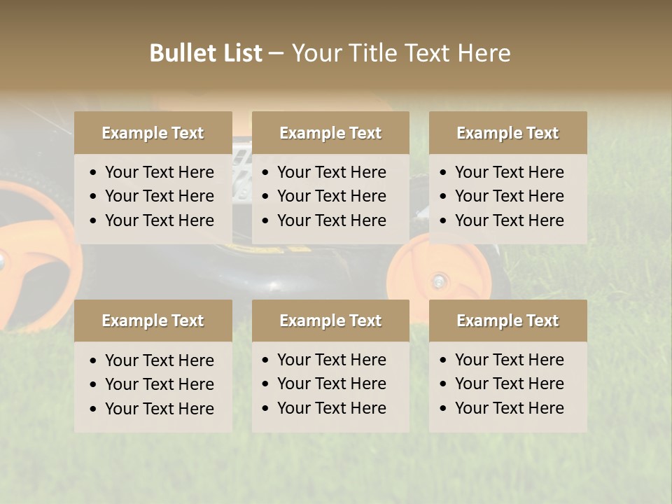 Lawnmower PowerPoint Template