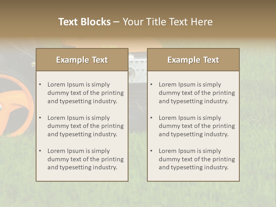 Lawnmower PowerPoint Template