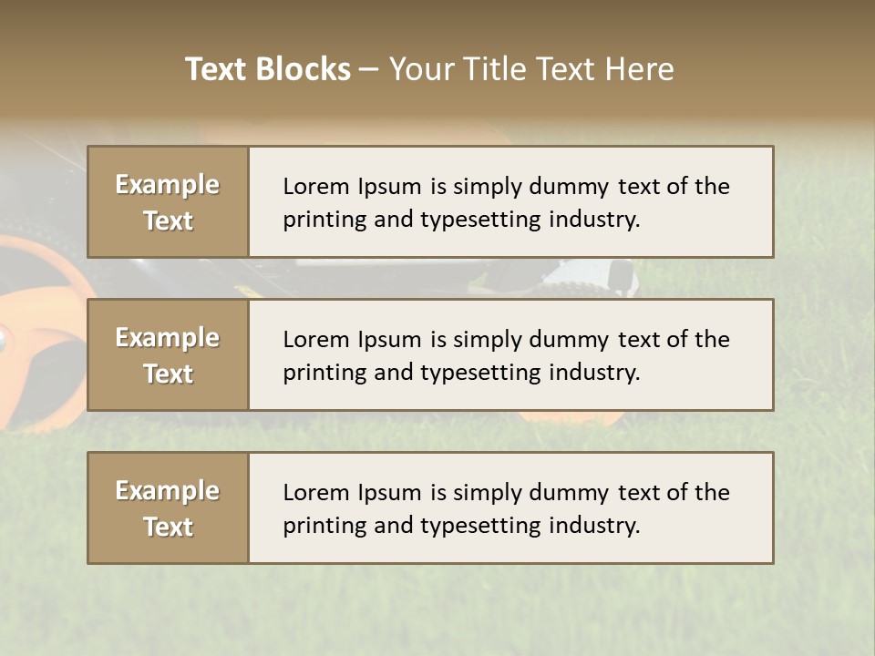 Lawnmower PowerPoint Template