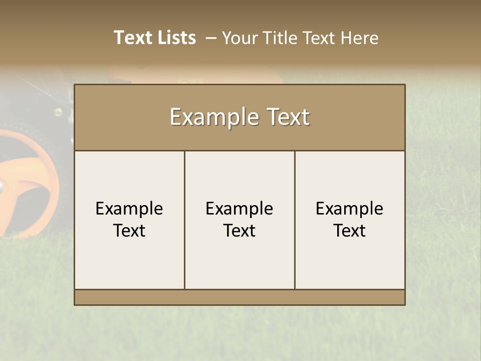 Lawnmower PowerPoint Template