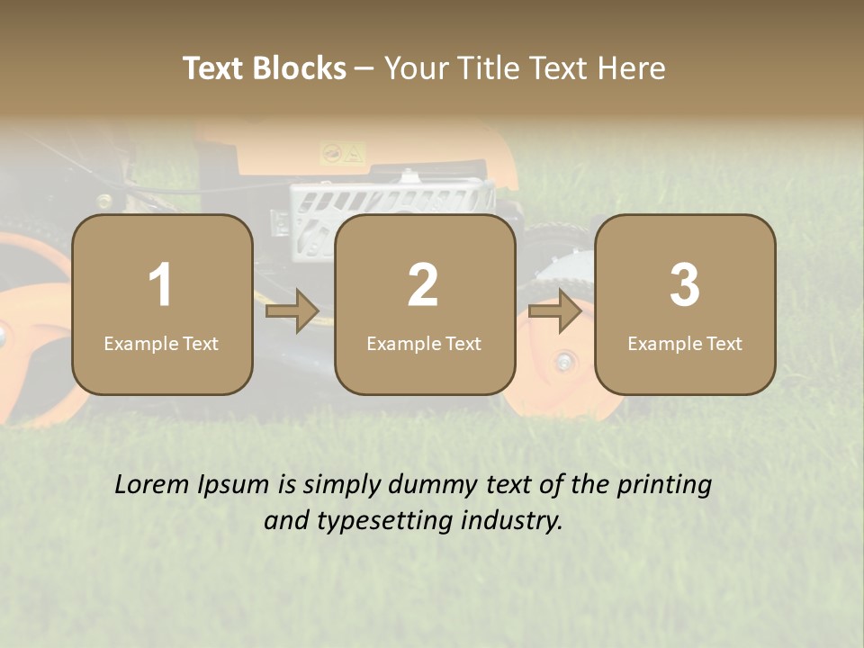 Lawnmower PowerPoint Template