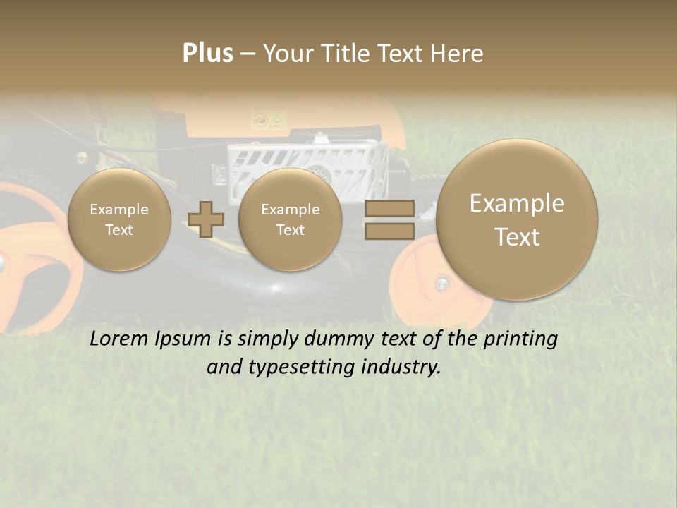 Lawnmower PowerPoint Template