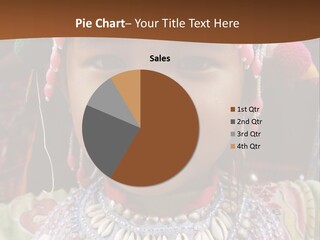 A Young Child Wearing A Headdress Is Smiling For The Camera PowerPoint Template
