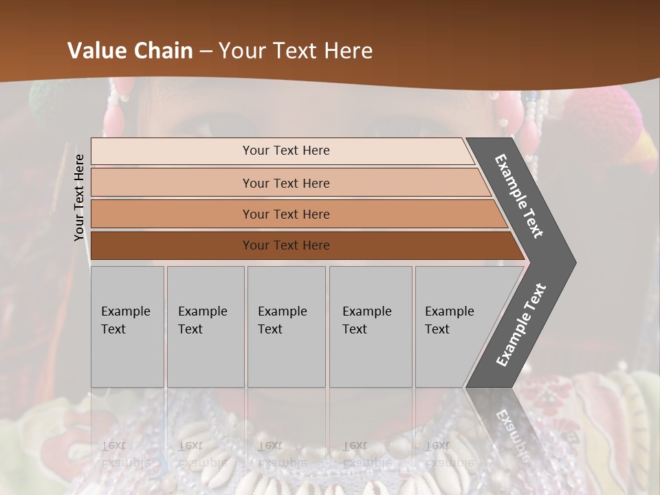 A Young Child Wearing A Headdress Is Smiling For The Camera PowerPoint Template