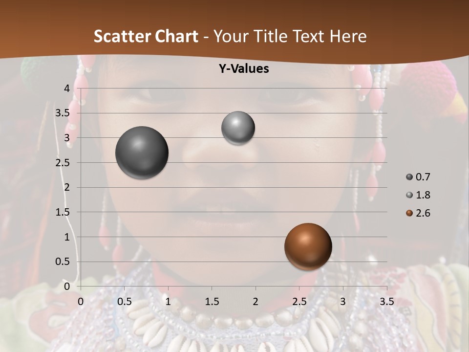 A Young Child Wearing A Headdress Is Smiling For The Camera PowerPoint Template