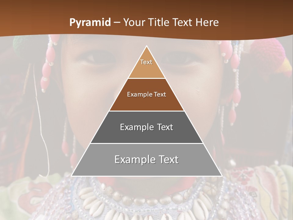 A Young Child Wearing A Headdress Is Smiling For The Camera PowerPoint Template