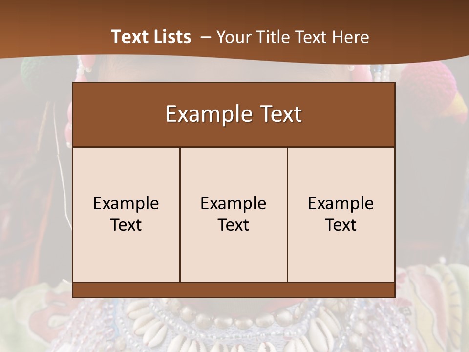 A Young Child Wearing A Headdress Is Smiling For The Camera PowerPoint Template