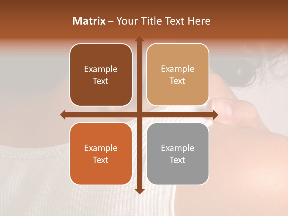 A Woman With A Ring On Her Neck PowerPoint Template