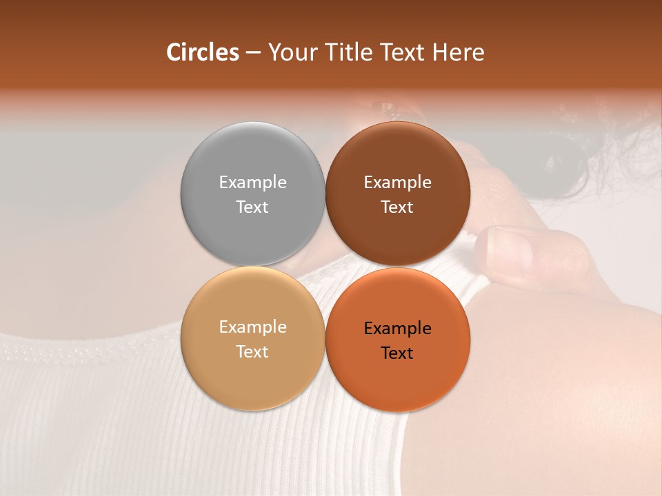 A Woman With A Ring On Her Neck PowerPoint Template