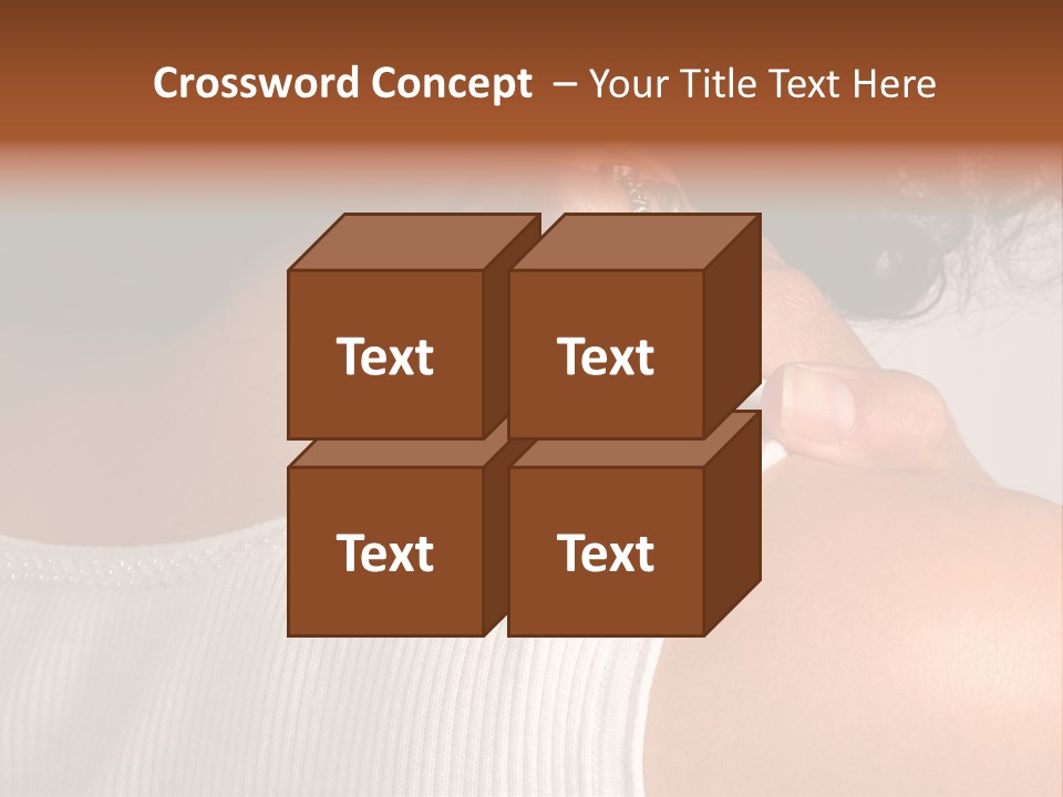 A Woman With A Ring On Her Neck PowerPoint Template