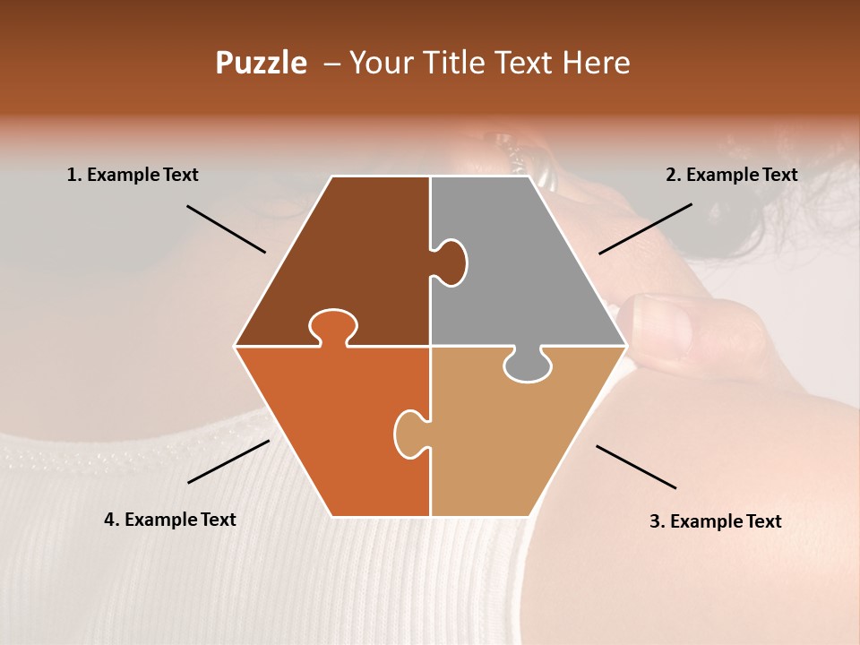 A Woman With A Ring On Her Neck PowerPoint Template