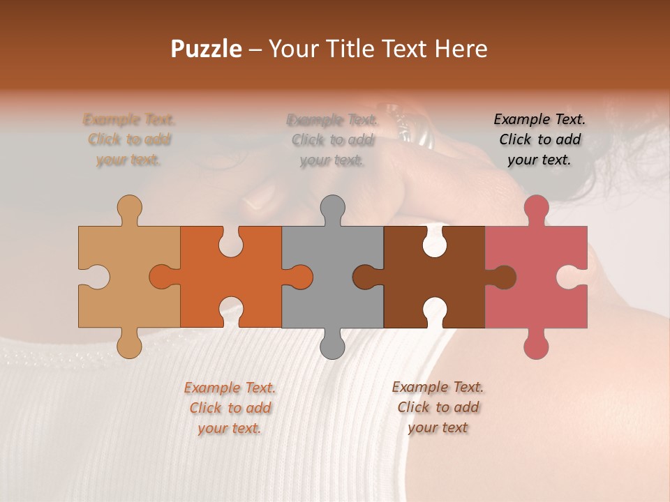 A Woman With A Ring On Her Neck PowerPoint Template