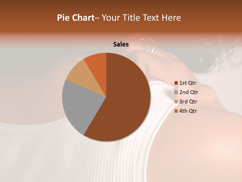A Woman With A Ring On Her Neck PowerPoint Template