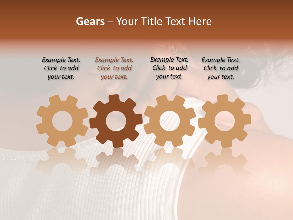 A Woman With A Ring On Her Neck PowerPoint Template