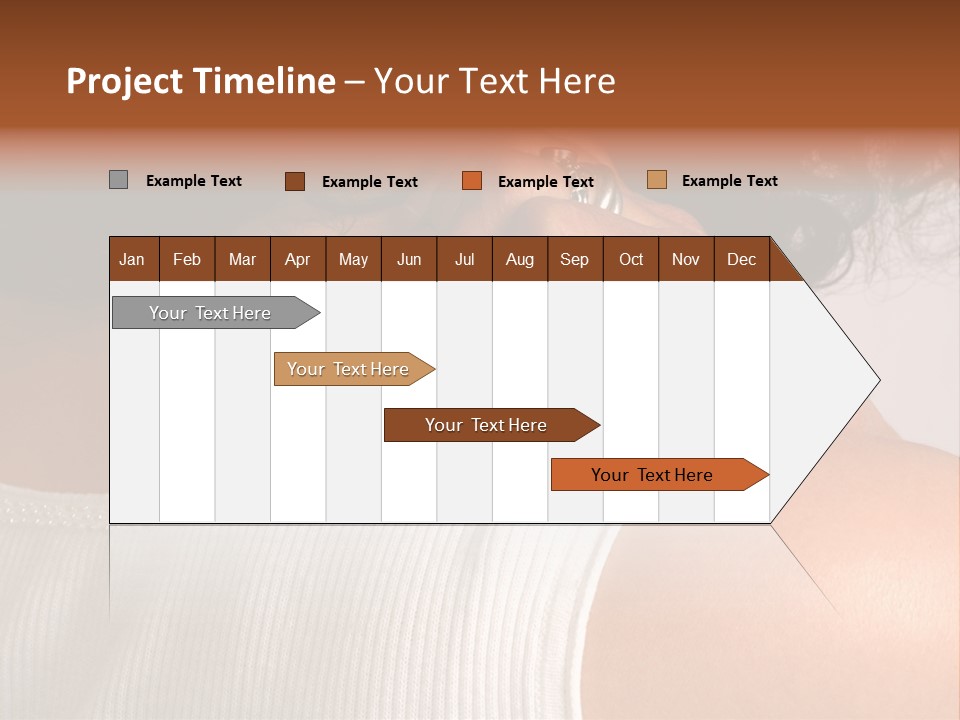 A Woman With A Ring On Her Neck PowerPoint Template