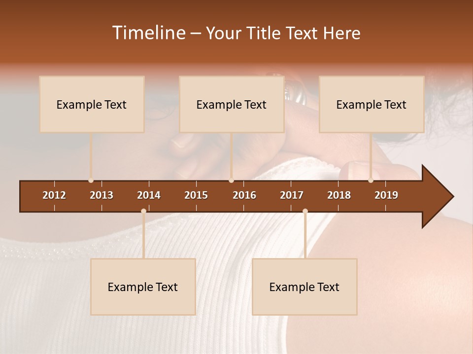 A Woman With A Ring On Her Neck PowerPoint Template