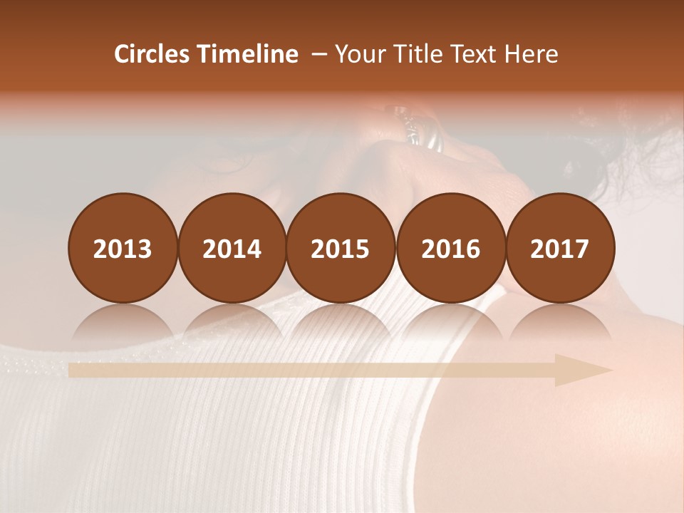 A Woman With A Ring On Her Neck PowerPoint Template