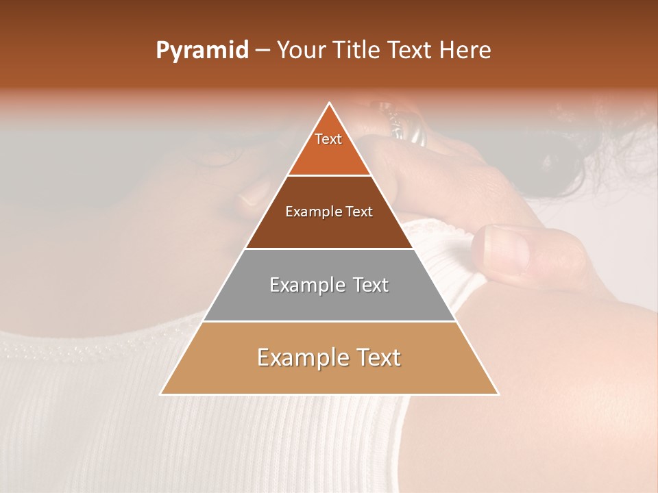 A Woman With A Ring On Her Neck PowerPoint Template