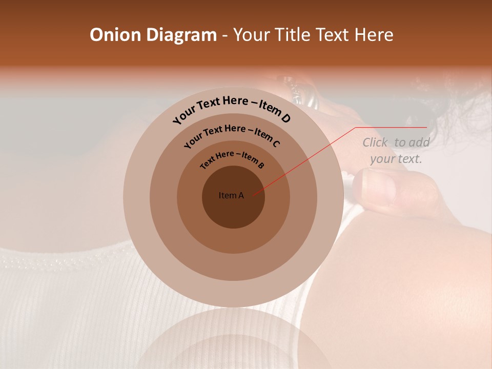 A Woman With A Ring On Her Neck PowerPoint Template