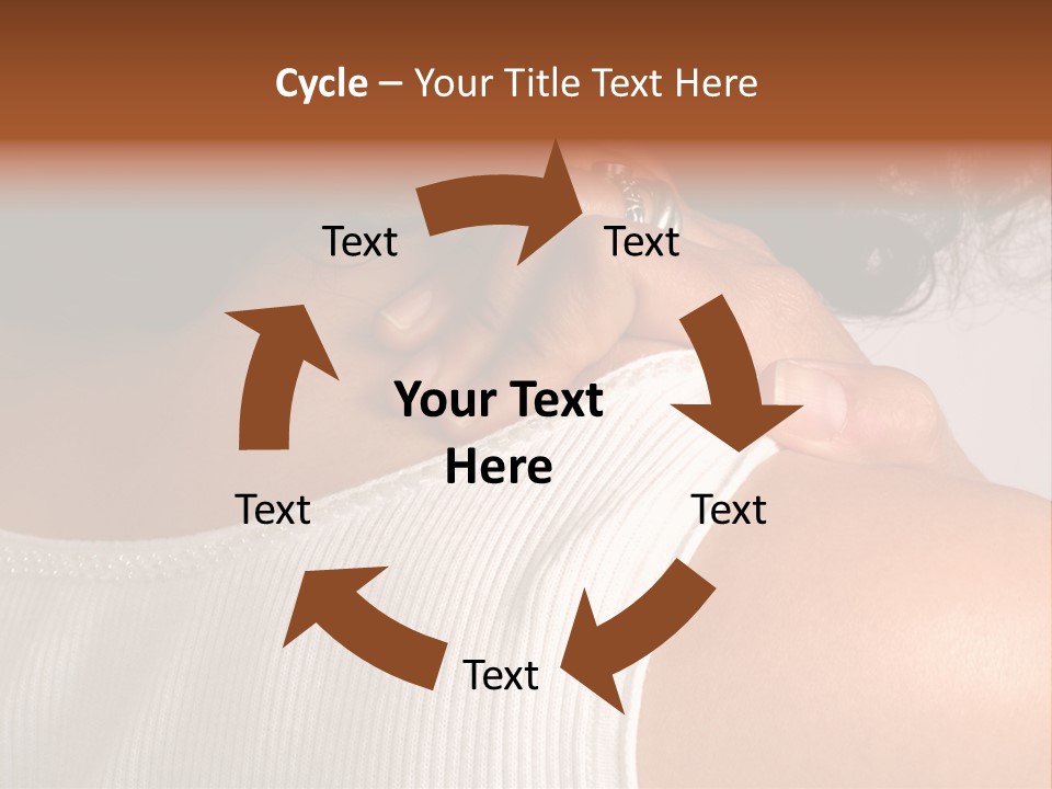 A Woman With A Ring On Her Neck PowerPoint Template