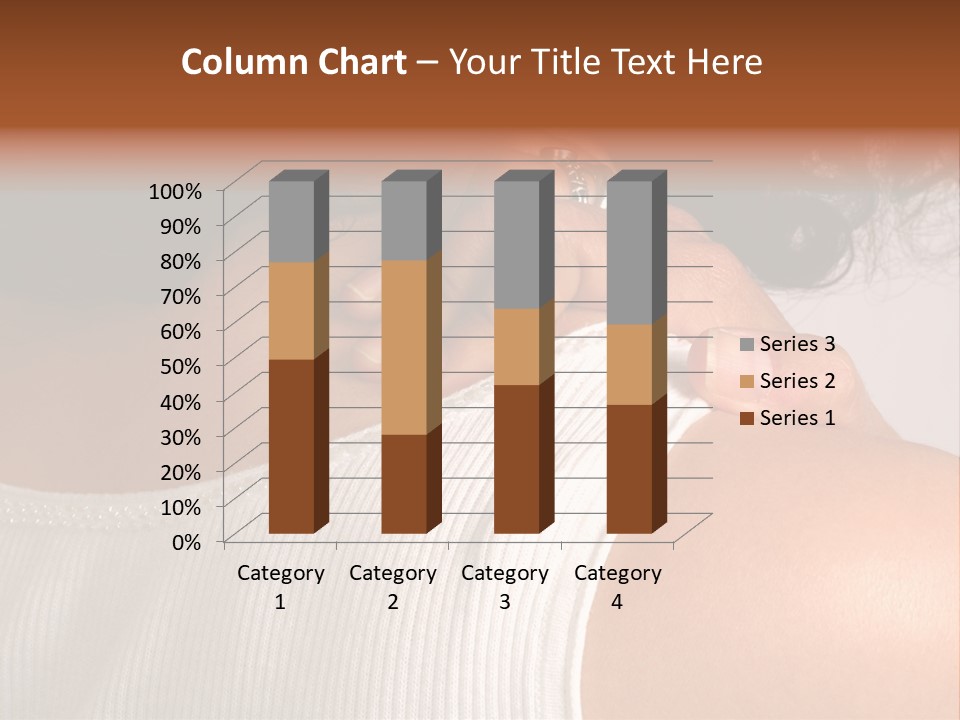 A Woman With A Ring On Her Neck PowerPoint Template