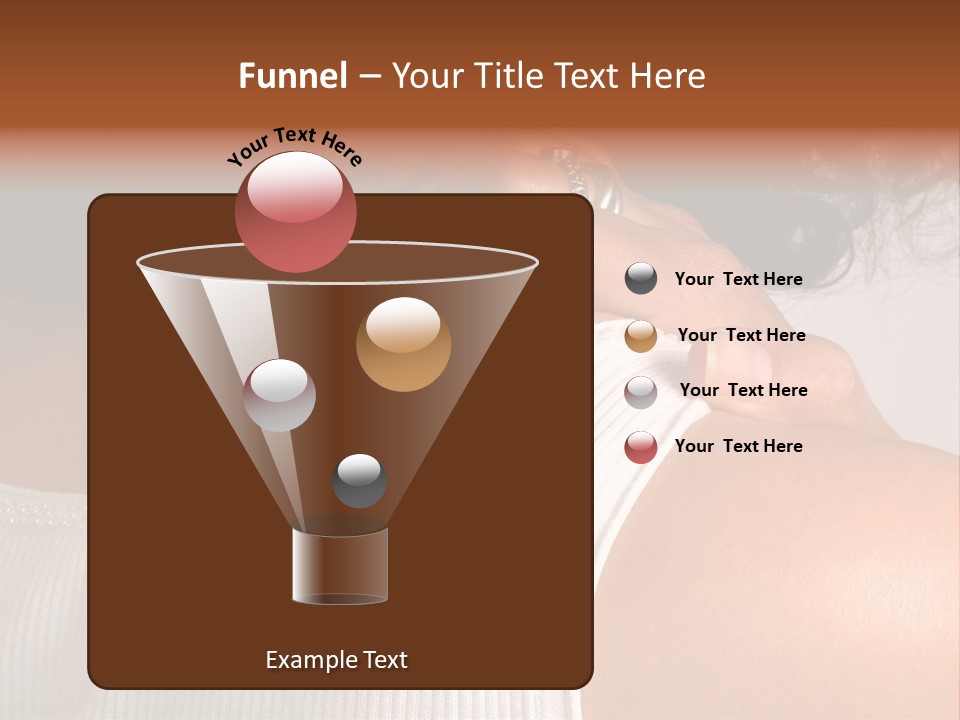 A Woman With A Ring On Her Neck PowerPoint Template