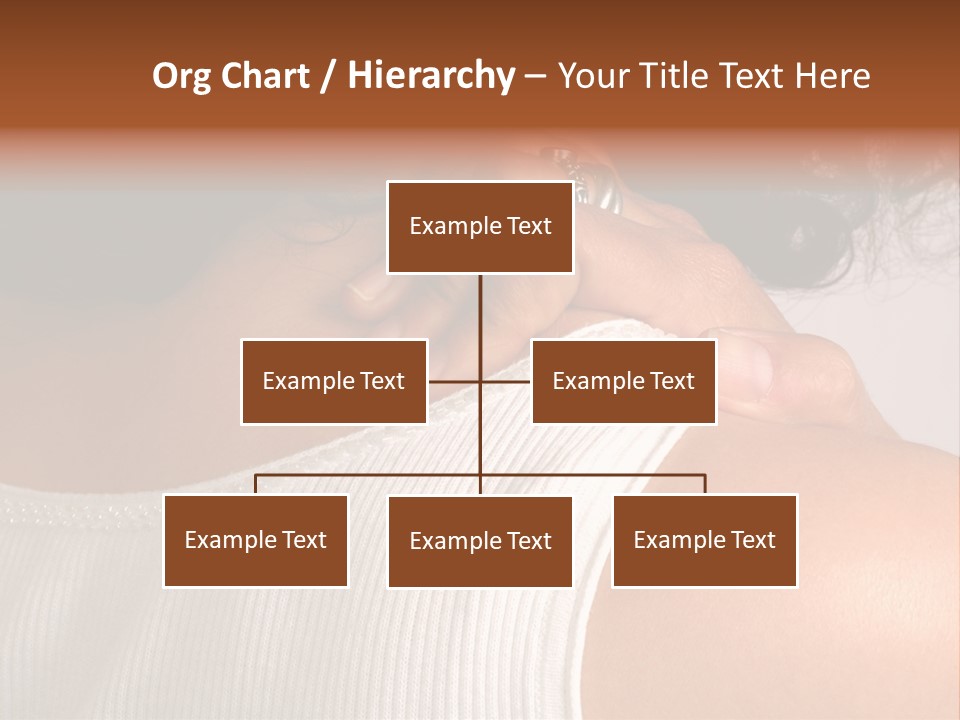 A Woman With A Ring On Her Neck PowerPoint Template
