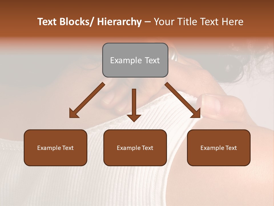 A Woman With A Ring On Her Neck PowerPoint Template