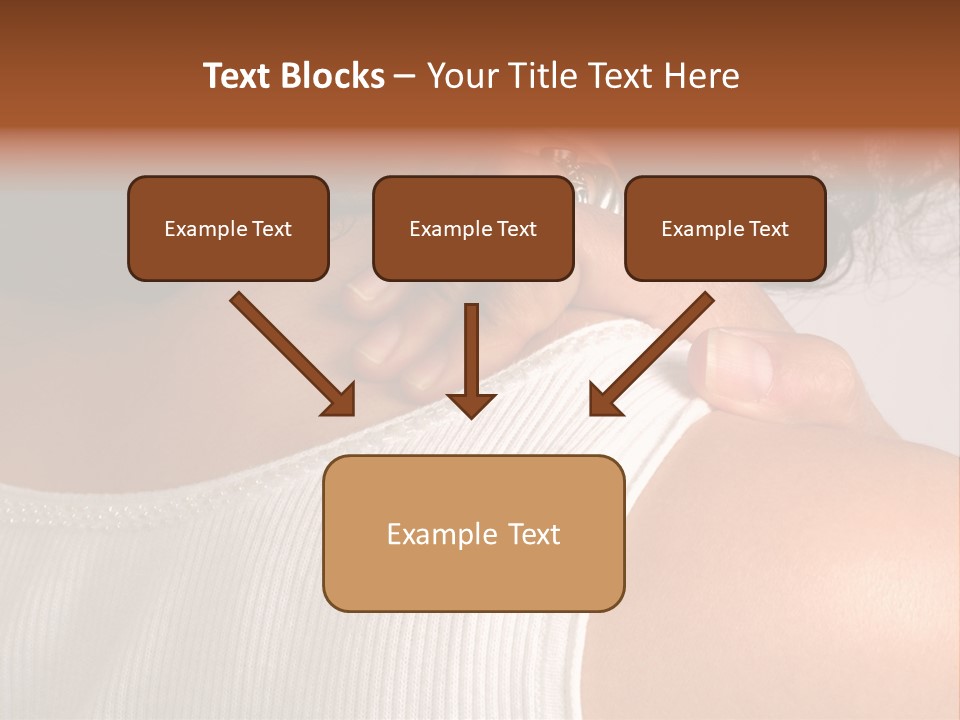 A Woman With A Ring On Her Neck PowerPoint Template