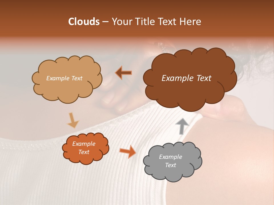 A Woman With A Ring On Her Neck PowerPoint Template