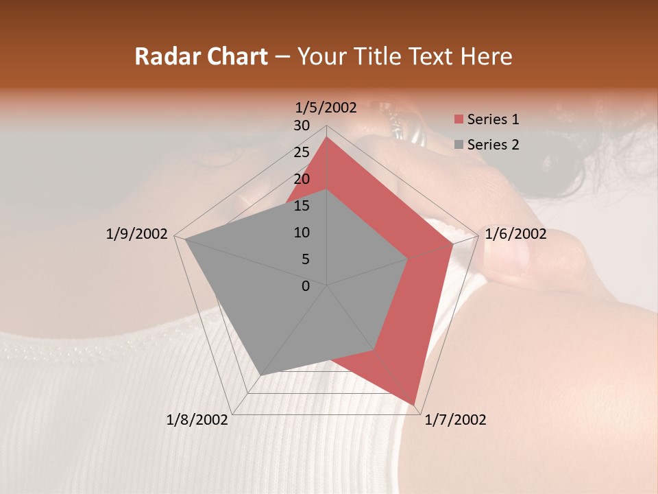 A Woman With A Ring On Her Neck PowerPoint Template