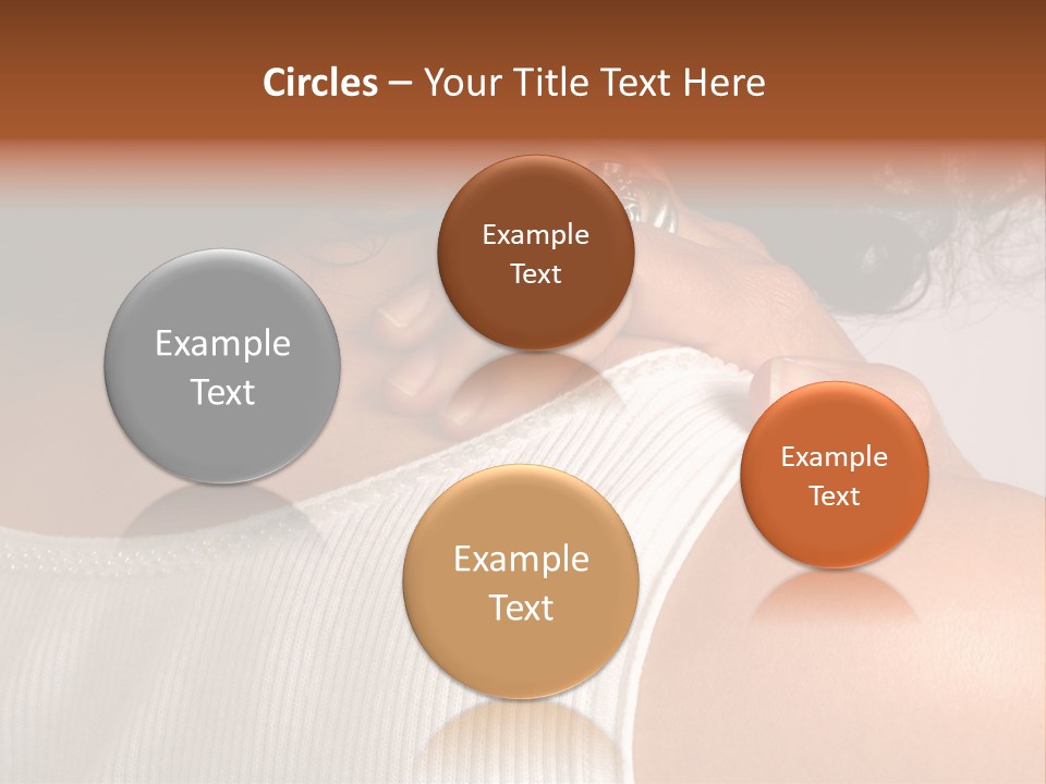 A Woman With A Ring On Her Neck PowerPoint Template