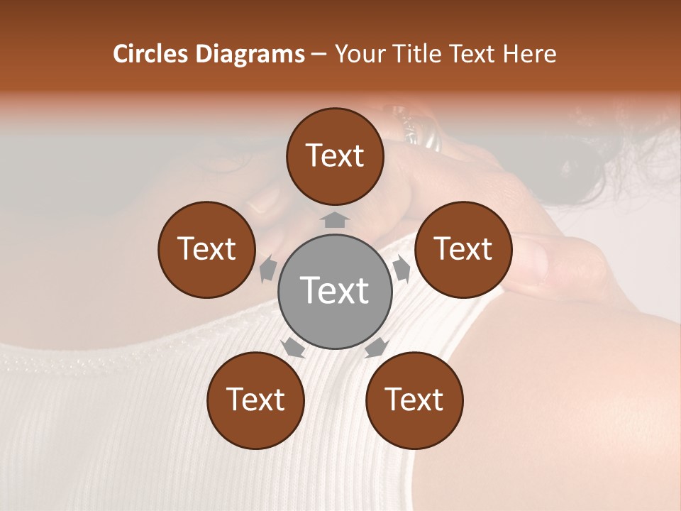 A Woman With A Ring On Her Neck PowerPoint Template