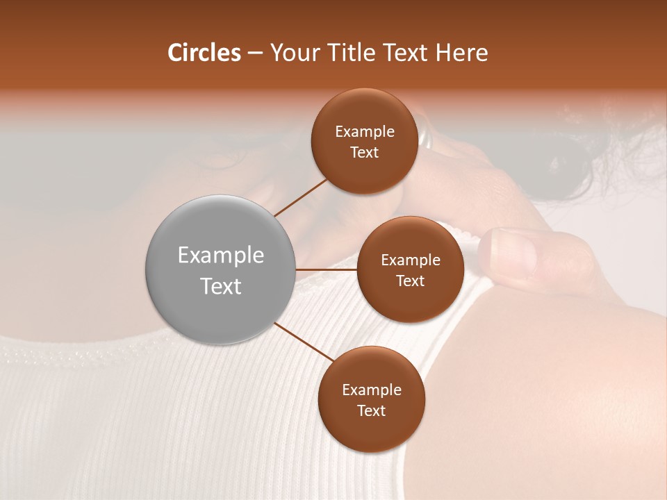 A Woman With A Ring On Her Neck PowerPoint Template