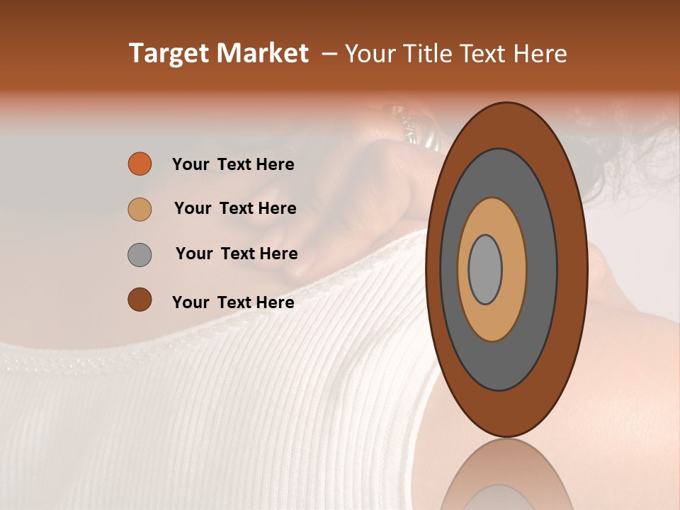 A Woman With A Ring On Her Neck PowerPoint Template