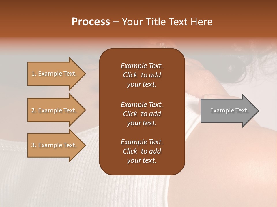 A Woman With A Ring On Her Neck PowerPoint Template