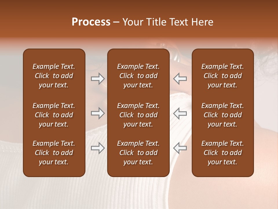 A Woman With A Ring On Her Neck PowerPoint Template