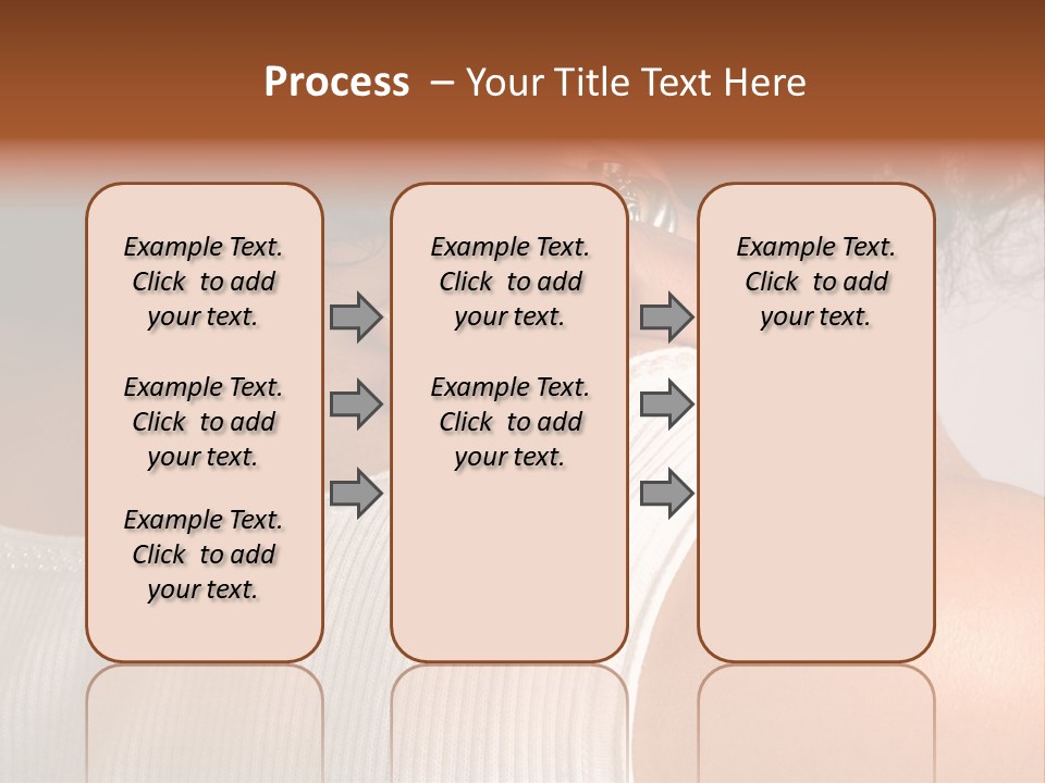 A Woman With A Ring On Her Neck PowerPoint Template