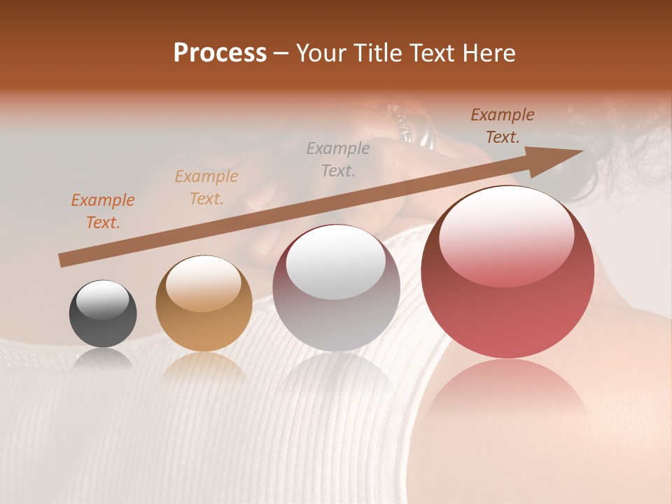 A Woman With A Ring On Her Neck PowerPoint Template