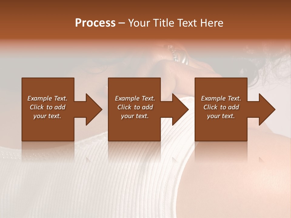A Woman With A Ring On Her Neck PowerPoint Template