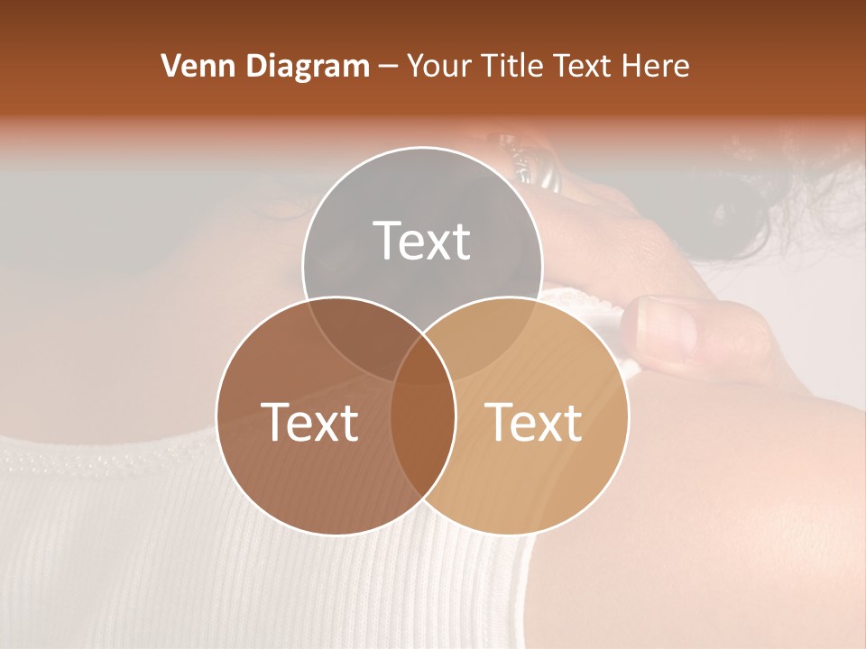 A Woman With A Ring On Her Neck PowerPoint Template